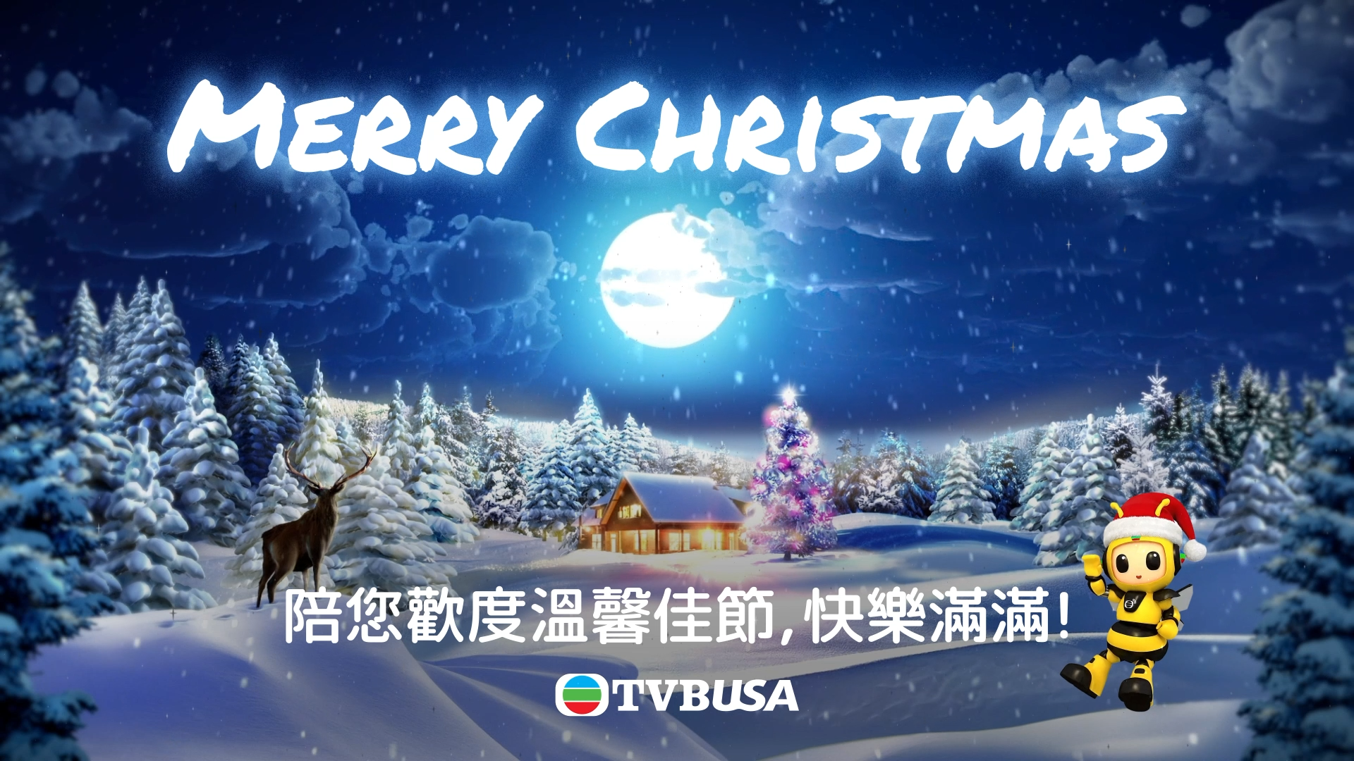 Merry Christmas! TVBUSA 陪您歡度溫馨佳節，快樂滿滿！